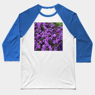 Whimsical purple Flowers Photo Baseball T-Shirt